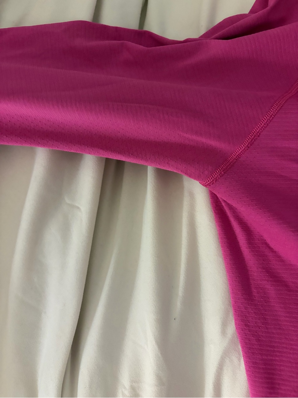 lululemon athletica Women's Long Sleeve Crew Top - Bright Fuchsia - Picture 3 of 4